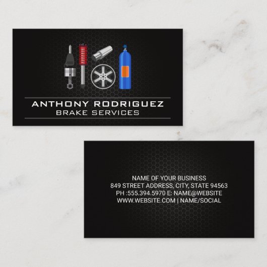 Auto | Autoteile Visitenkarte (Vorne/Hinten)