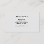 Auto Black Diamond Plate Metallic Visitenkarte (Rückseite)