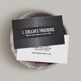 Auto Black Diamond Plate Metallic Visitenkarte