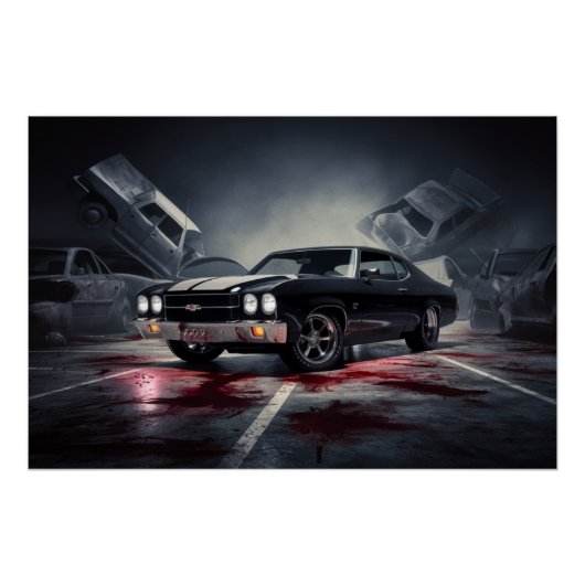 Auto-Black-Poster 11 Poster (Vorderseite)