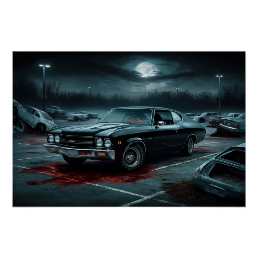 Auto-Black-Poster 12 Poster (Vorderseite)