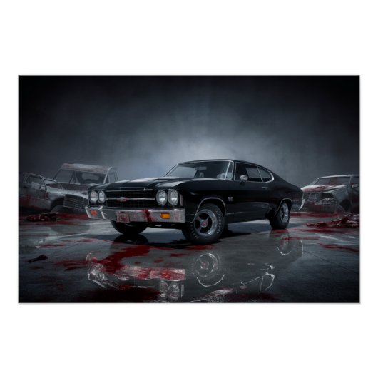 Auto-Black-Poster Poster (Vorderseite)