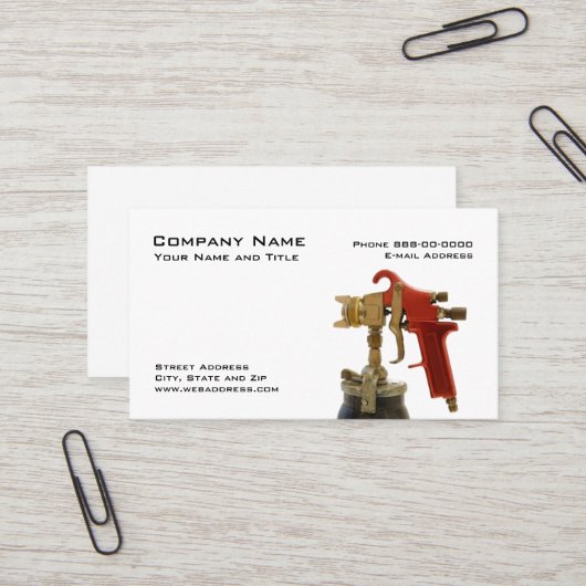 Auto Body Business Card Visitenkarte (Vorderseite/Rückseite Beispiel)