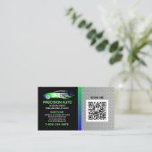 Auto Body Custom Paint Detection Collison QR Code Visitenkarte (Stehend Vorderseite)