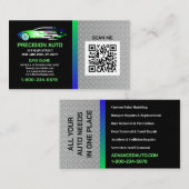 Auto Body Custom Paint Detection Collison QR Code Visitenkarte (Vorne/Hinten)