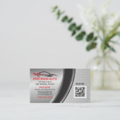 Auto Body Custom Paint Detection Collison QR Code Visitenkarte (Stehend Vorderseite)
