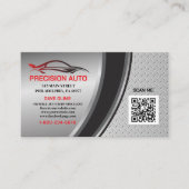 Auto Body Custom Paint Detection Collison QR Code Visitenkarte (Vorderseite)