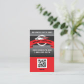 Auto Body Custom Paint Detection Collison QR Code Visitenkarte (Stehend Vorderseite)