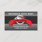 Auto Body Custom Paint Detection Collison QR Code Visitenkarte (Vorderseite)