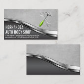 Auto Body Garage Shop | Mechanische Werkzeuge Visitenkarte (Vorne/Hinten)
