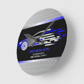 Auto Body Mechanic Auto Paint Detailing Collison Runde Wanduhr (Winkel)