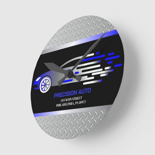 Auto Body Mechanic Auto Paint Detailing Collison Runde Wanduhr (Winkel)