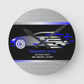 Auto Body Mechanic Auto Paint Detailing Collison Runde Wanduhr (Vorderseite)