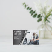 Auto Body Paint Garage Shop | Bespritzung von Arbe Visitenkarte (Stehend Vorderseite)