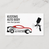 Auto Body Paint Services | Kfz-Reparatur Visitenkarte (Vorderseite)