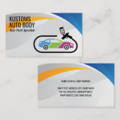 Auto Body Paint Services | Techniker Visitenkarte (Vorne/Hinten)