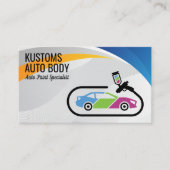 Auto Body Paint Services | Techniker Visitenkarte (Vorderseite)