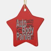 Auto Body Painter Extraordinator Keramik Ornament (Links)