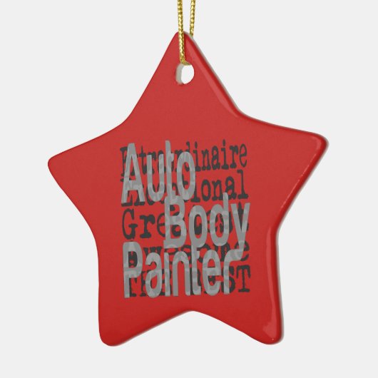 Auto Body Painter Extraordinator Keramik Ornament (Links)