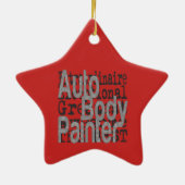 Auto Body Painter Extraordinator Keramik Ornament (Hinten)
