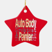 Auto Body Painter Extraordinator Keramik Ornament (Vorne)