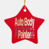 Auto Body Painter Extraordinator Keramik Ornament (Hinten)