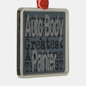 Auto Body Painter Extraordinator Silbernes Ornament (Rechts)