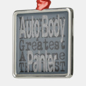Auto Body Painter Extraordinator Silbernes Ornament (Links)