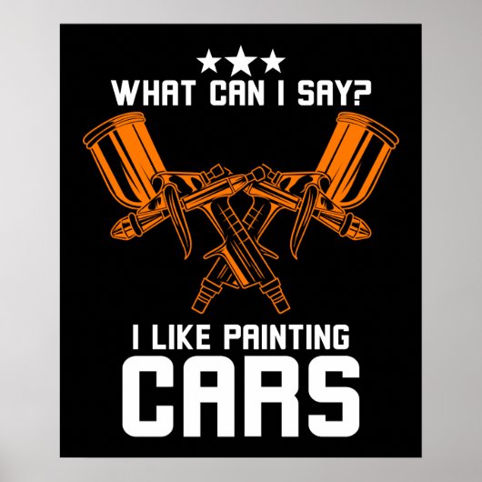 Auto Body Painter wie Painting Cars Poster (Vorne)