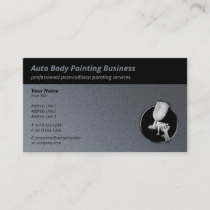 Auto Body Painting   Beruflich Platin Visitenkarte