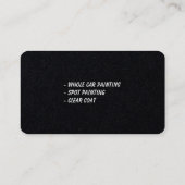 Auto Body Painting | COOL Visitenkarte (Rückseite)