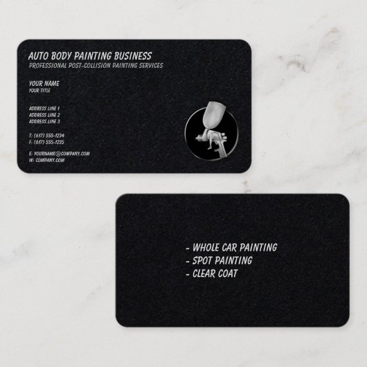 Auto Body Painting | COOL Visitenkarte (Vorne/Hinten)