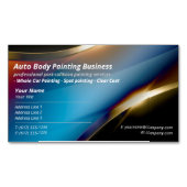 Auto Body Painting | Modernes Beruflich Magnetische Visitenkarte (Vorderseite)