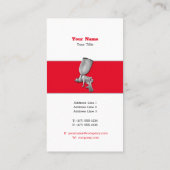 Auto Body Painting | Modernes Rot Visitenkarte (Rückseite)