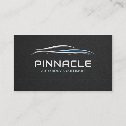 Auto Body QR Code Professional Visitenkarte (Vorderseite)