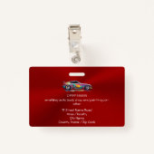 Auto body shop and precision painting ausweis (Rückseite mit Klammer)