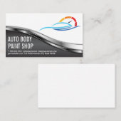 Auto Body Shop | Car Service Logo Visitenkarte (Vorne/Hinten)