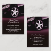 Auto Body Shop Chubby Business Card Visitenkarte (Vorne/Hinten)