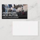 Auto Body Shop | Mechanikrollentreifen Visitenkarte (Vorne/Hinten)