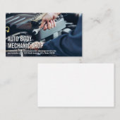 Auto Body Shop | Mechanische Arbeiten Visitenkarte (Vorne/Hinten)