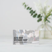 Auto Body Shop | Mechanisches Schneiden von Neurei Visitenkarte (Stehend Vorderseite)