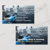 Auto Body Shop & Painting | Paint Sprayer Business Visitenkarte (Vorne/Hinten)