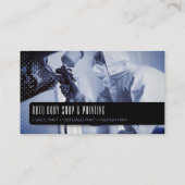 Auto Body Shop & Painting | Paint Sprayer Visitenkarte (Rückseite)