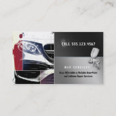 Auto Body Shop & Painting | Paint Sprayer Visitenkarte (Rückseite)