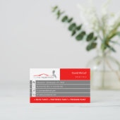 Auto Body Shop & Painting | Paint Sprayer Visitenkarte (Stehend Vorderseite)