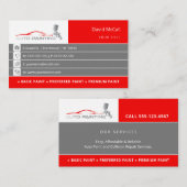 Auto Body Shop & Painting | Paint Sprayer Visitenkarte (Vorne/Hinten)
