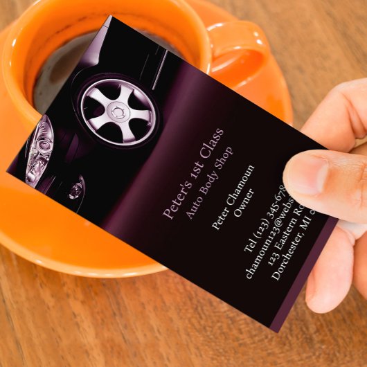 Auto Body Shop Visitenkarte
