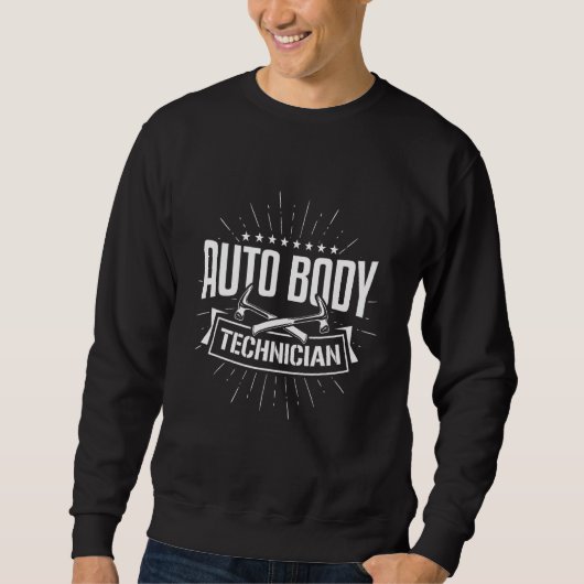 Auto Body Technician Hammer Maler Funny Bekleid Sweatshirt (Vorderseite)