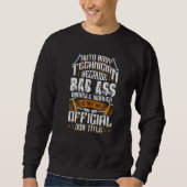 Auto Body Technician Miracle Worker Saying Dad Fa Sweatshirt (Vorderseite)