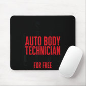 Auto Body Technician Vehicle Repair Car Maintenanc Mousepad (Mit Mouse)